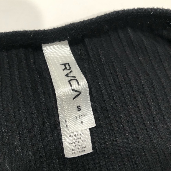 RVCA Black Ribbed Knit Cutout Mini Dress - Picture 10 of 10